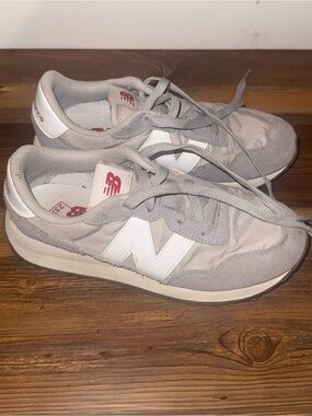 New Balance Light Gray & White Classic Runner